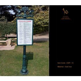 Cast Iron Signage For Outdoor Signage Banner Boards Display Screen Panel Advertising Stadium Bulk Product