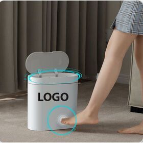 Sensor Automatic Trash Can Smart Waste Bin Plastic Smart Trash Can Dustbin Nordic Trash Bin For Kitchen Hotel Toilet Bathroom