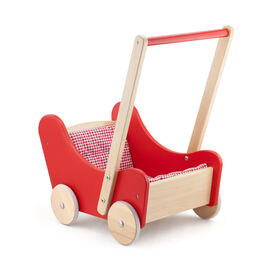 Wholesale Cheap Baby Pull Wooden Doll Stroller Furniture Pretend Cart Toys
