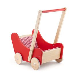 Wholesale Cheap Baby Pull Wooden Doll Stroller Furniture Pretend Cart Toys