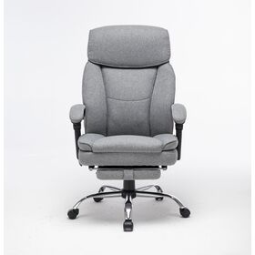 Office chairs grey Chair With Footrest And Massage