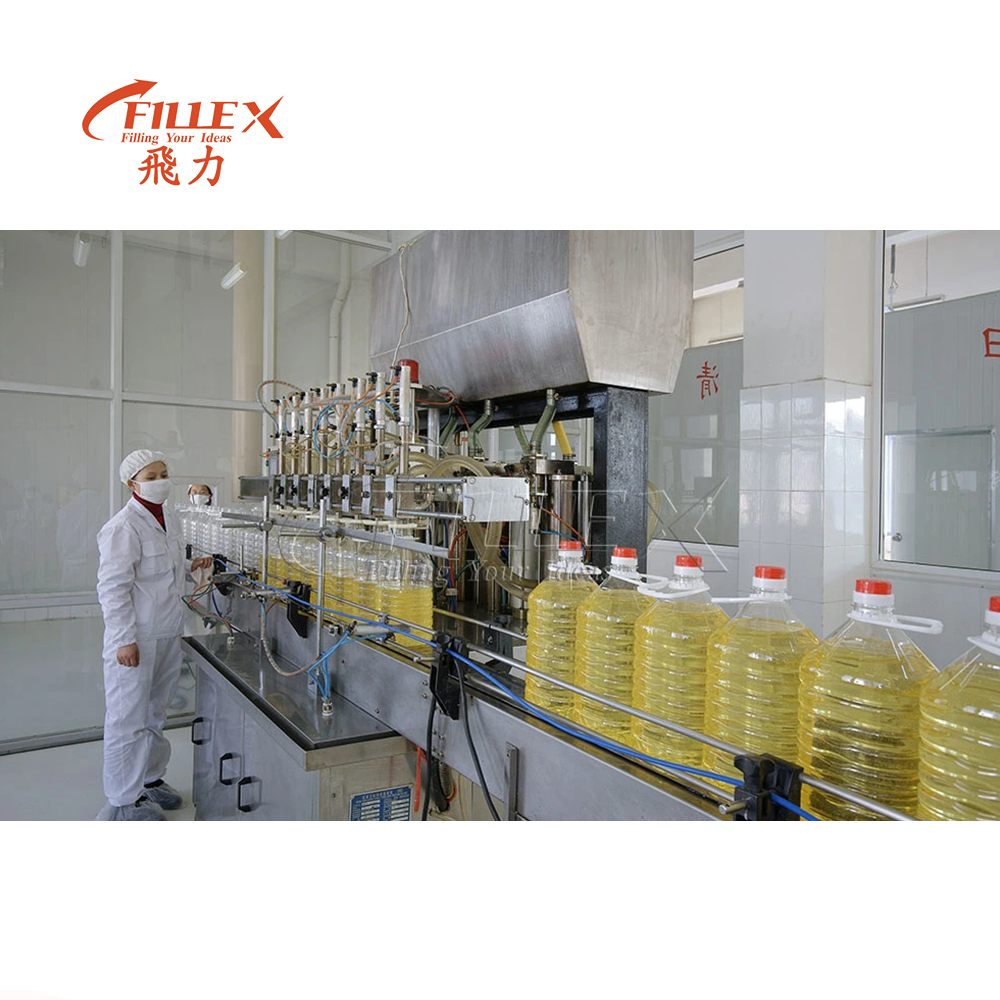 Manufacturers Automatic Linear Type Sunflower Cooking Olive Edible Oil Engine Lube Bottle Filling Capping Machine