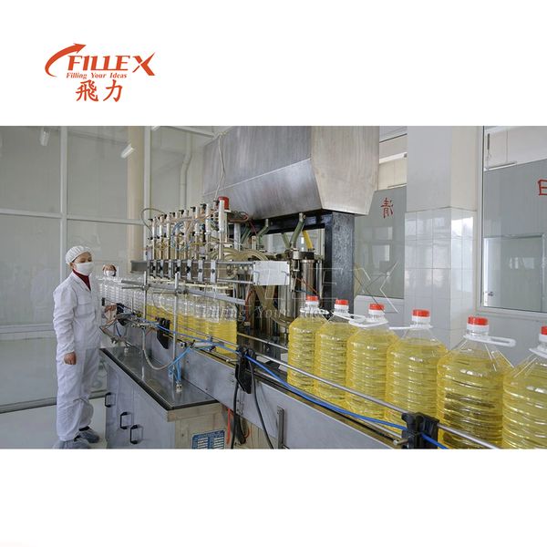 Manufacturers Automatic Linear Type Sunflower Cooking Olive Edible Oil Engine Lube Bottle Filling Capping Machine