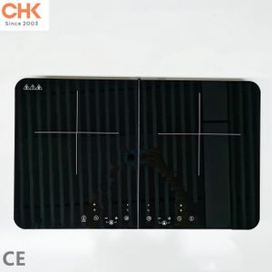 Double Burner Electric Home Portable Induction Cooker Induction Stove Hob Cooktop Electrical with 2 Glasses