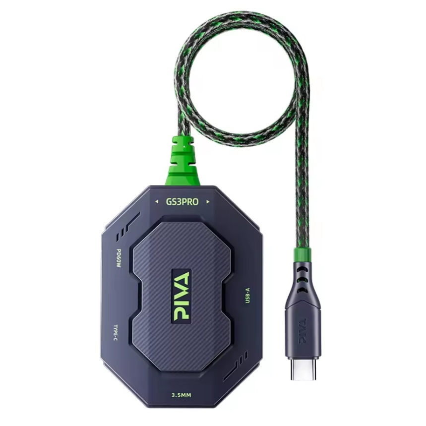 PIVA 60w Adapter 4in1 Type C Charger to 3.5mm Type C USB Headphone Music Jack Earphone High Resolution PD Fast Charging Adapter