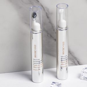 Luxury acrylic 15ml serum skincare eye roller bottle airless face massage cosmetics packaging