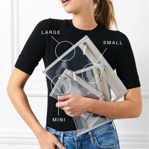 KONCAI Cosmetic Toiletry Travel Make Up Organizer Wholesale Women PVC Tote Waterproof Custom Logo Beauty Makeup Bag