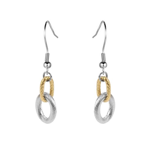 Dy Selling Xx Yurma Similar David Crossover Logo New Line Copper Plated Antique Silver Wish Cross-border Ebay Earrings