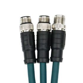 Supply Extend Cable M12 8 Pin X Code Connector RJ45 Ethernet Cat5e SFTP Network Cable