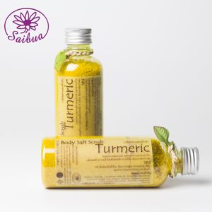 Wholesale OEM  Turmeric Body Salt Scrub  Herbal Handmade Body Scrub Thailand