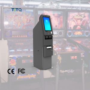 Skill game cabinet amusement gaming machine ticket redemption kiosk with F53 Puloon cash dispenser ATM Kiosk