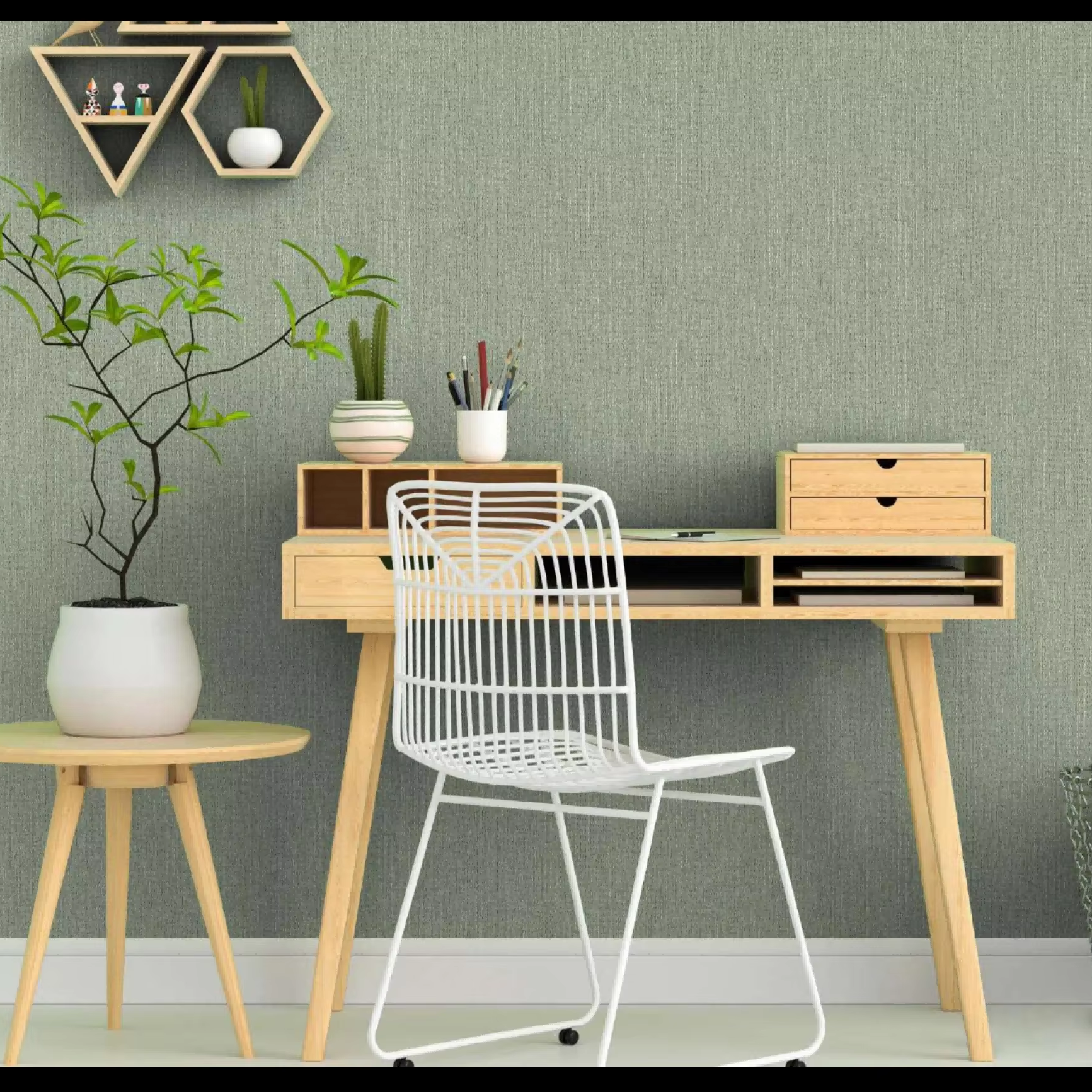 Guangzhou Mywow Decor Co., Ltd. Big Size Factory Price Custom Wallpaper Waterproof 106 Textured Wallpaper Korean Decorative Vinyl Paper Backed Plain Wallpaper