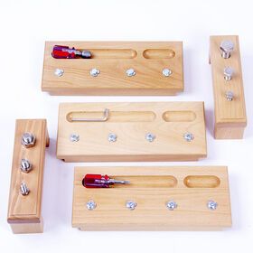Montessori Toys Screw Driver Board Montessori Materials Basic Skills Educational Learning for Kids Toddlers Sensory Preschool