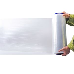 Portable Clear Hand Wrapping Film Cast Stretch Film Roll Shrink Wrap Plastic Industry  Moisture Proof Soft Packaging Film