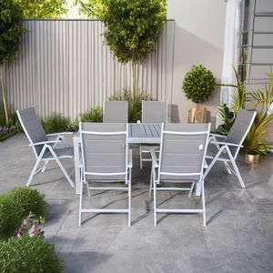 Modern 6-Position Padded ALU Folding Chair Outdoor Garden Metal Chair Park Kitchen School Bedroom Hall Courtyard Villa Workshop