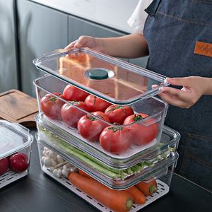 Custom reusable stackable fridge vegetable fruit storage container