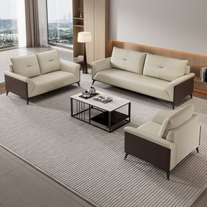 Professional Custom office sofa Hotel Office reception Sofa Set luxury leather Couch Office Furniture Sectional sofas modernos