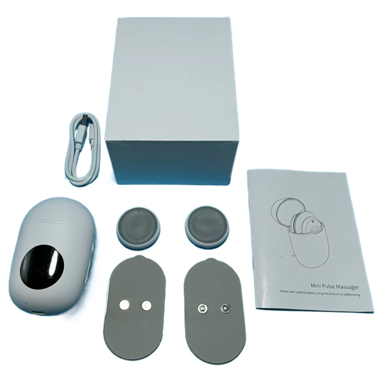 Custom Wholesale Electric sticker Pad mini neck back arm hand foot knee body EMS therapy Massager Back Neck Rest LCD Massager