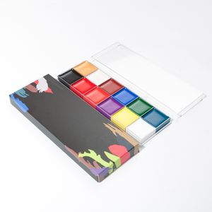 Highly Pigmented professional 12 Color neon UV cosmetic oil paint face paint non-toxic face painting body paint makeup