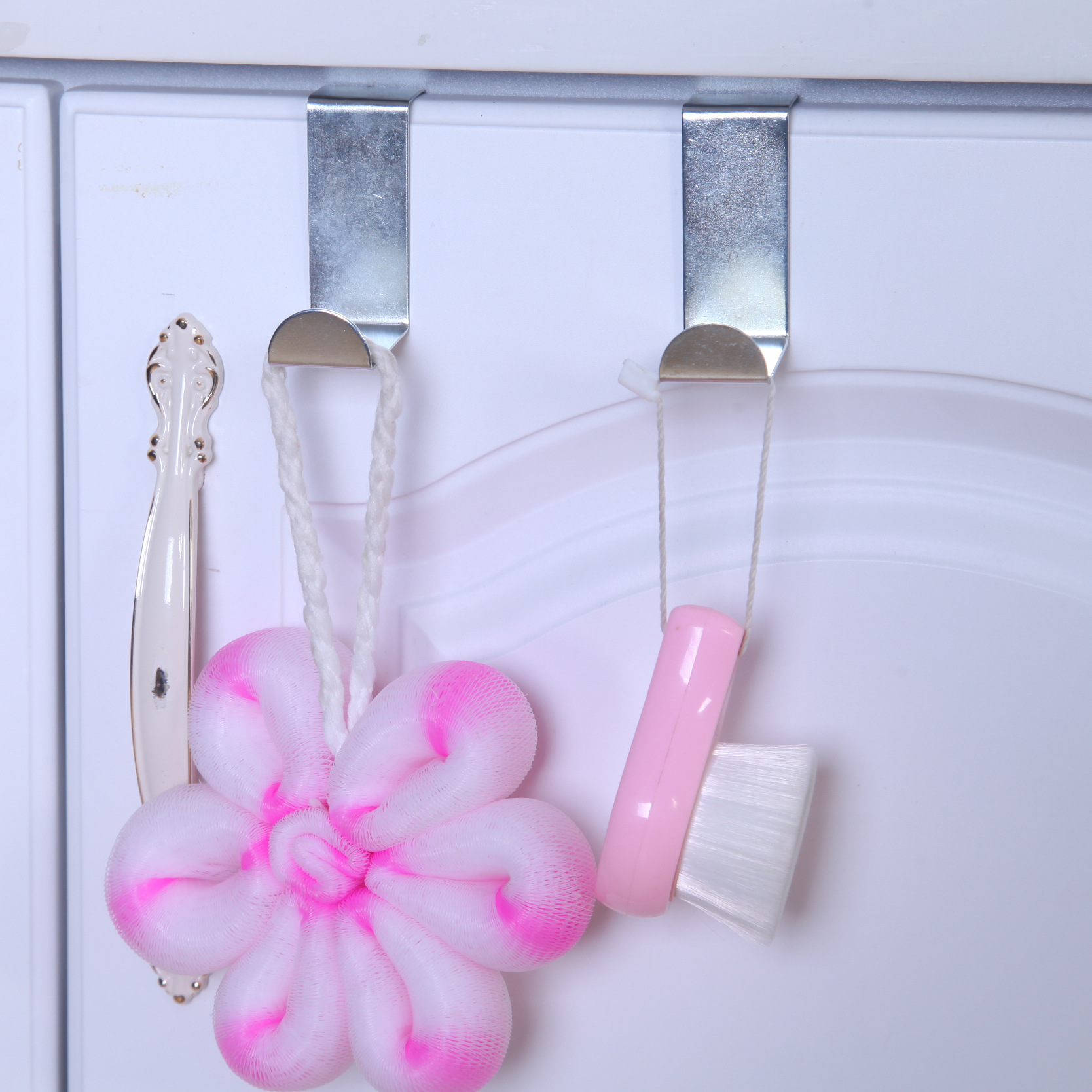 New Style Behind The Door Hooks Nail-Free Door Back Coat Hooks Bag Hangers Colorful Non-Marking 2 Pack Suitable for Home Use