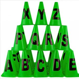 Wholesale Custom PVC Alphabet A-Z Marker Cones Durable Logo Style for Training and Sports Available at Factory Price
