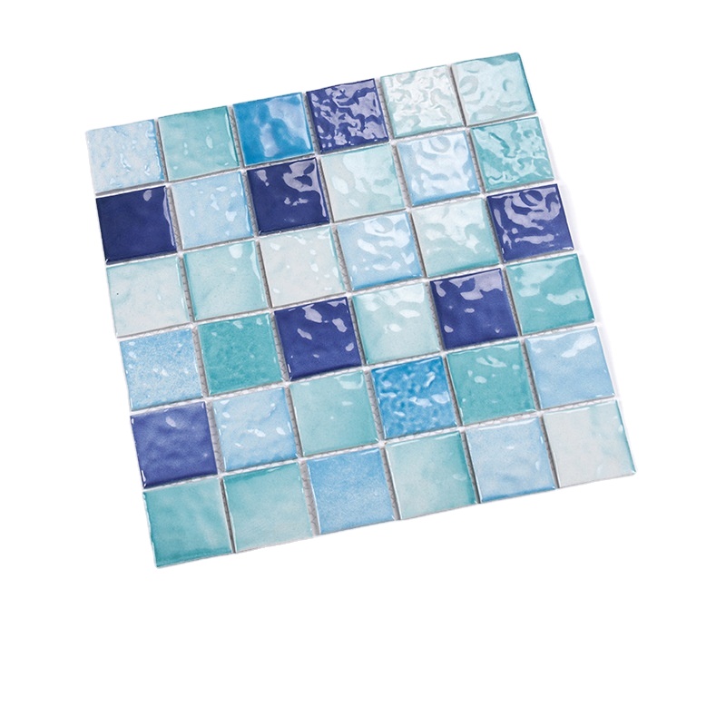 Super shiny 300*300m swimming pool mosaic tile,construction material,mosaic tile,crystal mosaic tile
