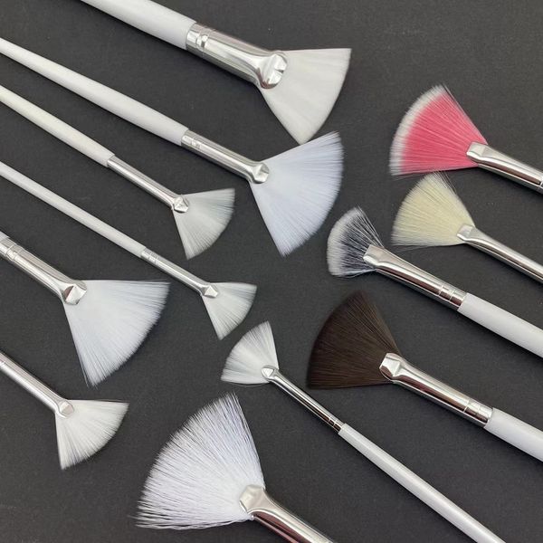 Facial Brush Bristle Facial Mask Fan Brush synthetic Facial Mud Mask Brushes Custom logo