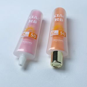 OEM D40mm Oval shape Double Cosmetic Tubes with Mother-child Tubes for cosmetic tube packaging