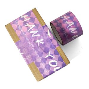 Eco Friendly Custom Color Waterproof Self Adhesive Brown Water Activated Custom Logo Packing Tape Printed Tape Kraft Paper Tape