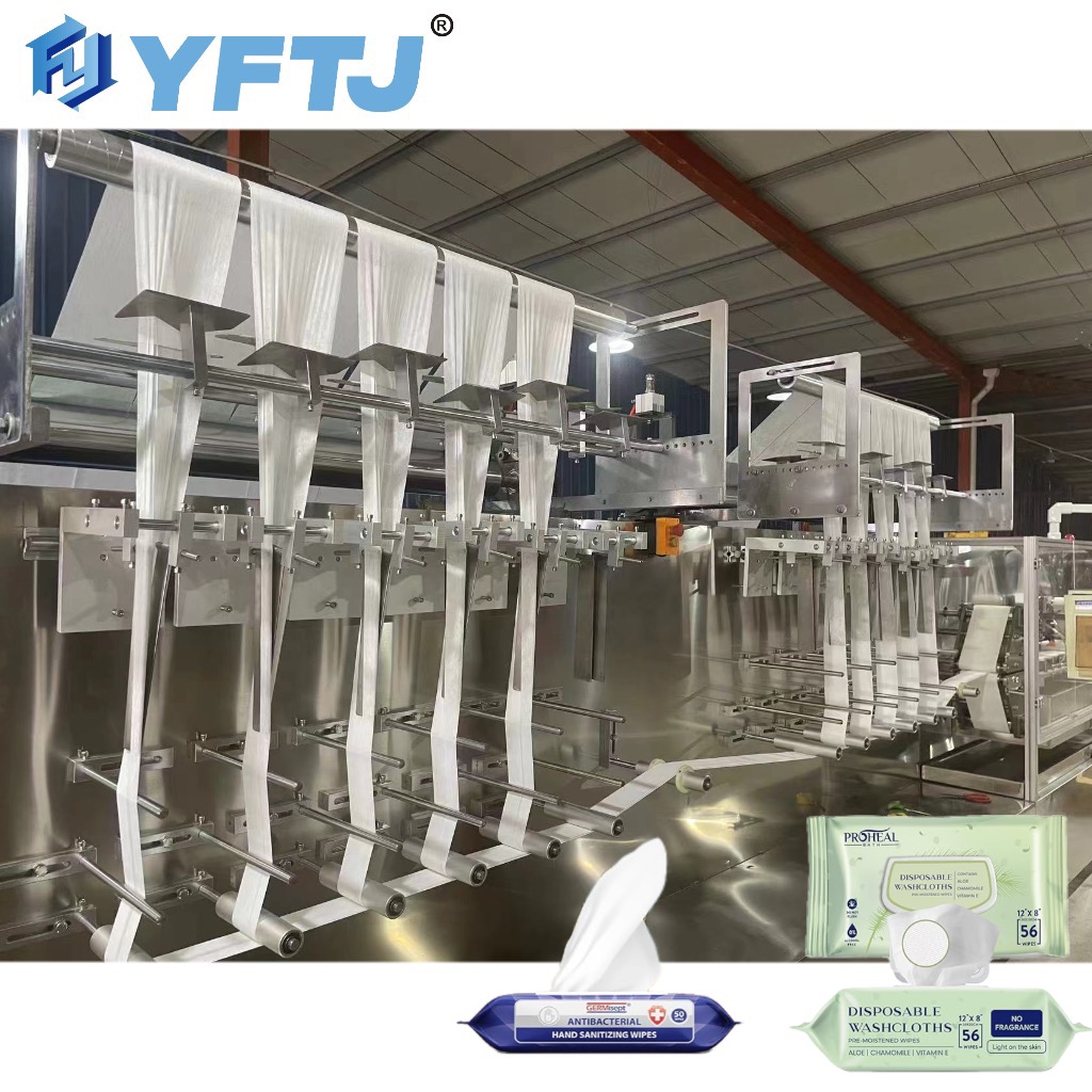 High Productivity Multiple Baby Wipes Tissue Making Machine Production Line Wet Wipe Making Machines