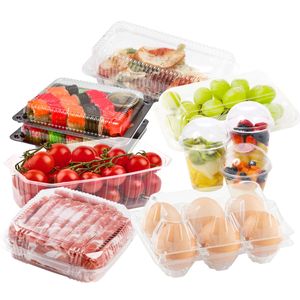 Disposable Plastic Fruit Packaging Containers, Vegetable Packaging, Eggs Tray, Cake Containers, PET Cups, Clamshells, Punnets