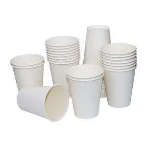 Wholesale Custom Capacity Logo Disposable Hot Drink Single Wall Paper Cup