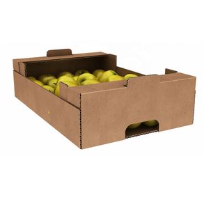 Wholesale Factory fruit packaging box heavy duty cardboard corrugated recyclable fruits packing carton boxes