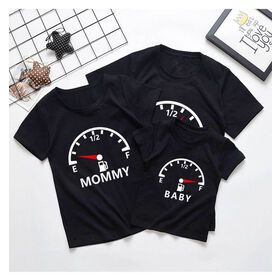 Wholesale Printed T Shirt Family Short Sleeve Casual Parent-child Clothes Matching Outfits for Mommy and Son Dad and Daughter