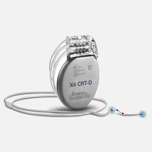 Cardiac resynchronization therapy defibrillator (CRT-D)