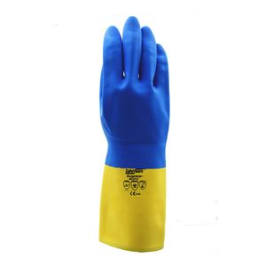 Long Sleeve Neoprene Gloves Unisex Waterproof Safety Work Gloves XL Size Chemical Resistant for Industry