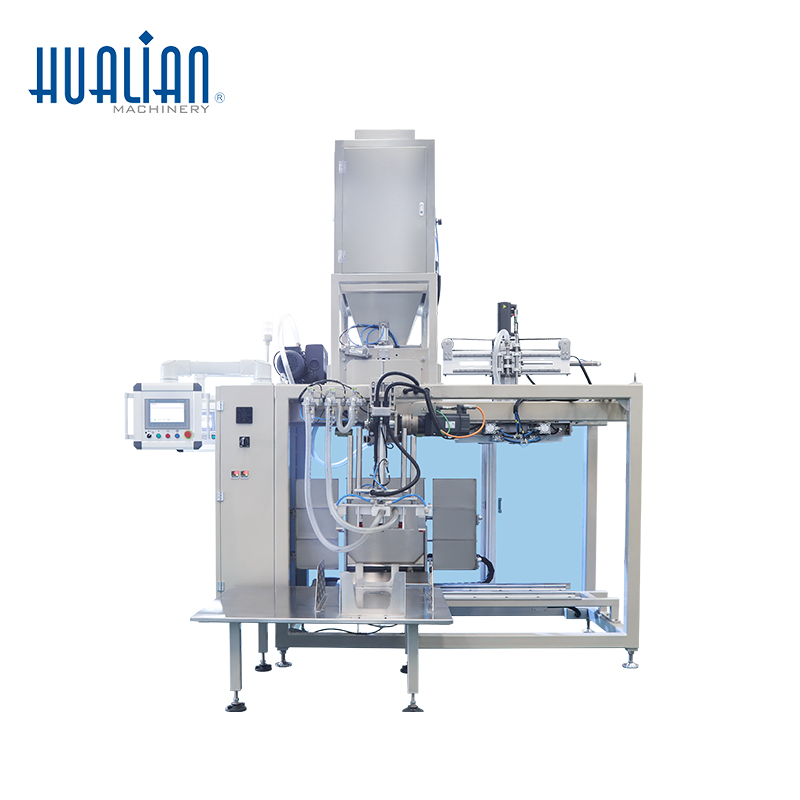 ZSG-400DSQF Hualian Automatic Multi-Function Bag Placer Filling and Vacuum Bag Sealing Packaging Machine Packaging Line