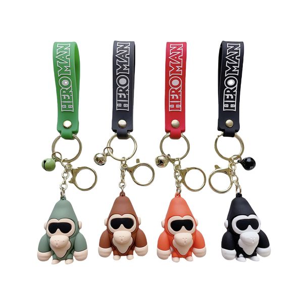 Oem&odm Pvc Keychain 3D Doll Cartoon Ip Customized Silicone Rubber Key Chain for Kids Gift Bag Decoration