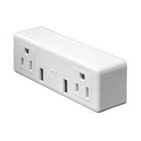 Wi-Fi Smart plug, 2-outlet Controlled individually + 2 USB Ports Works with Alexa/google home/IFTTT