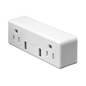Wi-Fi Smart plug, 2-outlet Controlled individually + 2 USB Ports Works with Alexa/google home/IFTTT