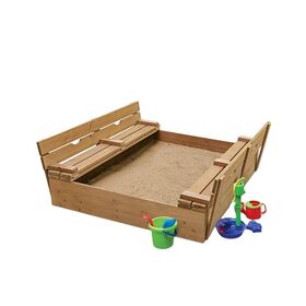 Wooden Sandbox/sandpit With Seats For Children