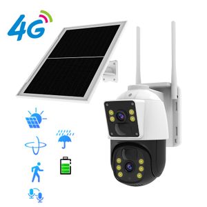 BG66DR Europe Africa 4MP Dual Lens 4G Camera Outdoor Wireless Security Surveillance Home High Speed CCTV IP Solar Powered Dome