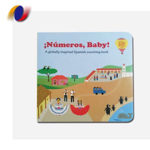 Custom Kids Book Printing Children's Enlightenment Board Book Earlier Education Book for Babies