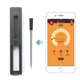 Digital BLE Bluetooth BT BBQ Probe Smart Meat Food Kitchen Wireless Grill Thermometer with BluetoothPopular