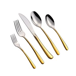 Gold Plated 18/10 Stainless Steel High Quality Cutlery Set for Wedding Golden Handle Flatware Sets