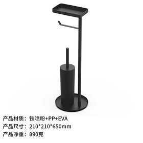 SAMTOU Factory toilet brush cleaner hotel toilet brush and holder stainless steelstanding metal bathroom paper holder with toilet