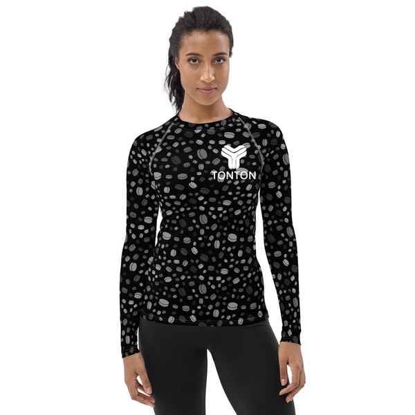 Tonton Custom UV Protection Long Sleeve Rash Guard UPF 50 Zipper Quick Dry Hoodie For Women