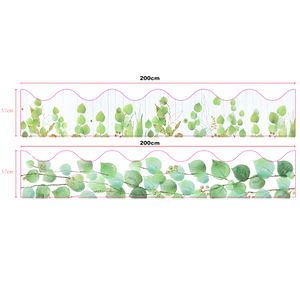 Die Cut Border Trim Borders Classroom Bulletin Two Sided Printed Plant Leaf Classroom Decor for Desks School