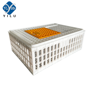 Market  Popular High Quality Large Chicken Turnover Basket Chicken Duck Pigeon Rabbit Transport Cage Plastic Chicken Cage