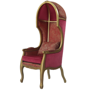 Louis 14 high back arm chair with top canopy European traditional classical furniture sofa French classical sofa